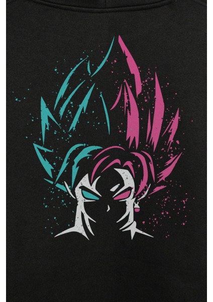 Dragon Ball Z Son Goku Ön ve Arka Baskılı Sweatshirt Unisex Kapüşonlu Hoodie fiyatları
