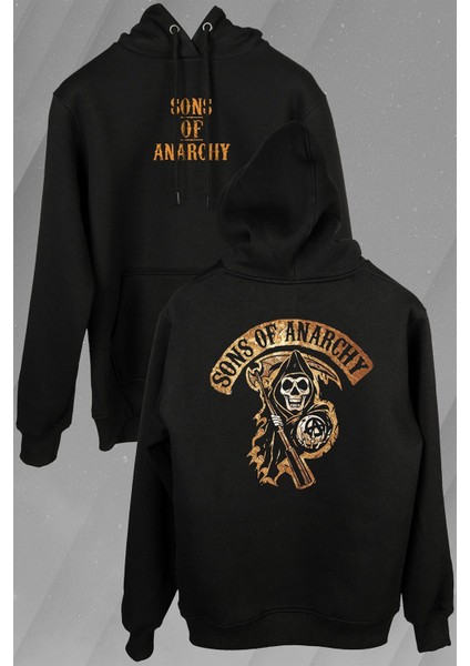 Anarşi Eylem I How To Draw The Sons Of Anarchy Ön ve Arka Baskılı Sweatshirt Unisex Kapüşonlu Hoodie