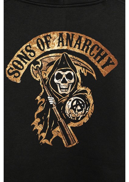 Anarşi Eylem I How To Draw The Sons Of Anarchy Ön ve Arka Baskılı Sweatshirt Unisex Kapüşonlu Hoodie modelleri