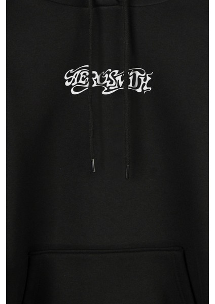 Aerosmith Steven Tyler Black On Black Wings Ön ve Arka Baskılı Sweatshirt Unisex Kapüşonlu Hoodie fiyatları