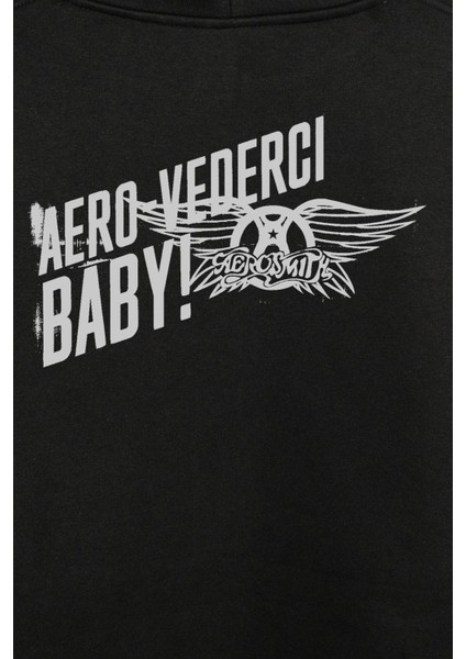 Aerosmith Steven Tyler Black On Black Wings Ön ve Arka Baskılı Sweatshirt Unisex Kapüşonlu Hoodie modelleri