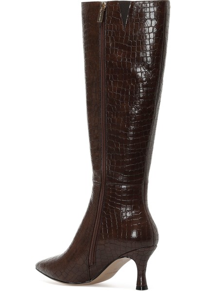 Cenıso2 2pr Kahverengi Kadın Topuklu Çizme fırsatları