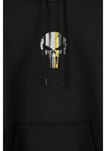 The Crazy Punisher Cezalandırıcı Frank Castle Ön ve Arka Baskılı Sweatshirt Unisex Kapüşonlu Hoodie modelleri