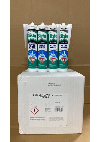 E x tra White Banyo & Mutfak Silikonu Beyaz 280 ml 12'li Paket