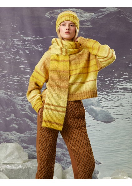 Şahika Ercümen XKoton - Balıkçı Yaka Örgü Oversize Kazak