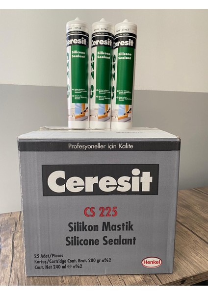 Cs 225 Silikon Mastik Beyaz 280 gr 18'li Paket