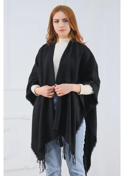 Kadın Panço Şal Siyah fiyatları