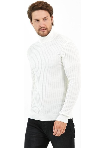 Erkek Tam Balıkçı Yaka Triko Kazak