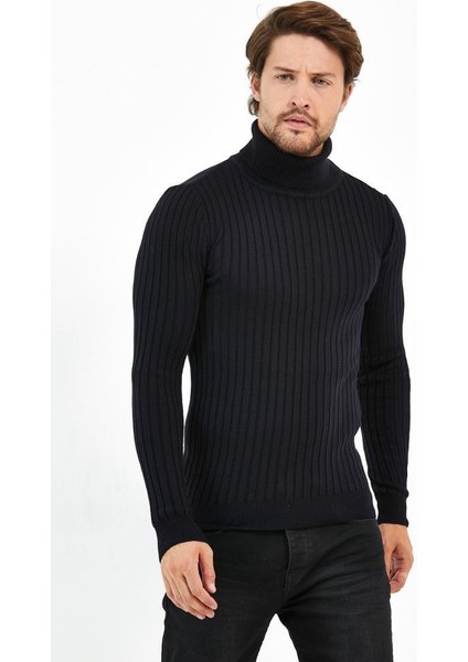 Erkek Tam Balıkçı Yaka Triko Kazak