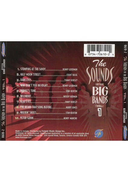 Various – The Sounds Of The Big Bands - Vol. 1 (Cd)