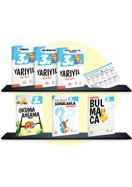 Öğretmen Evde Yayınları 3. Sınıf Yarıyıl Tatil Seti