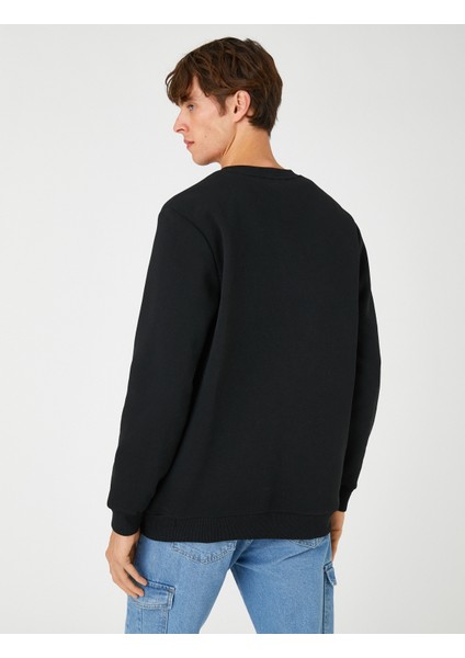 Baskılı Sweatshirt Bisiklet Yaka fırsatları