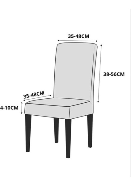 Ipek Kadife Sandalye Kılıfı,sandalye Örtüsü, Lastıkli, Standart 1 Adet