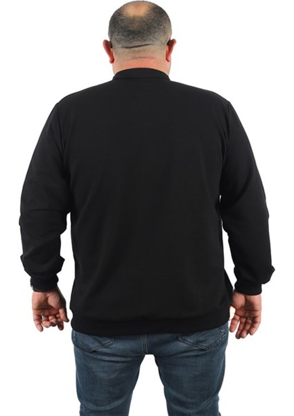 Büyük Beden Basic Mevsimlik Fermuarlı Sweatshirt 22750 modelleri