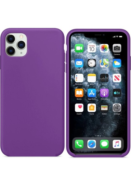 Apple iPhone 14 Pro Kılıf Lansman Silikon Mat Yüzey Içi Kadife Kapak Tpu