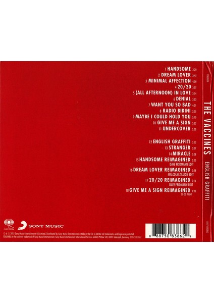 The Vaccines – English Graffiti CD