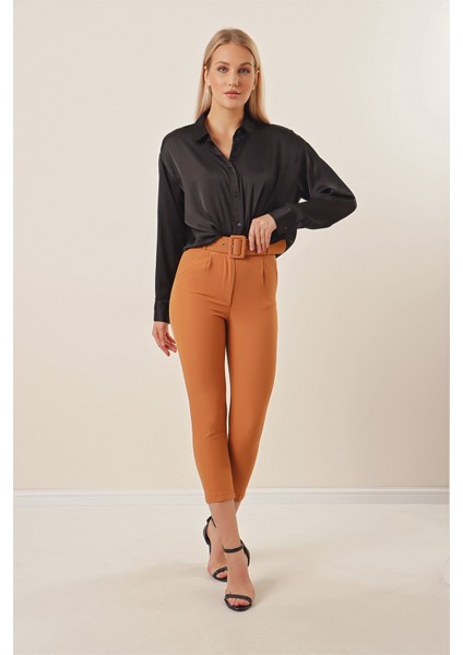 Havuç Kemerli Kumaş Pantolon fiyatları