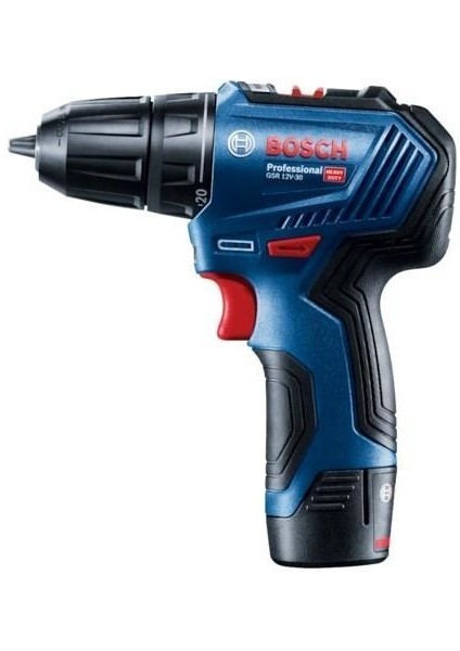 Bosch Gsr 12v-30 Li Çift Akülü Vidalama Çantalı(Clz)