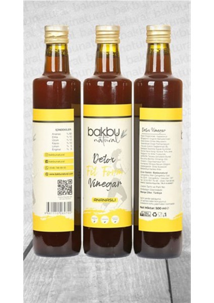 Bakbu Ananaslı Detox Sirkesi 3'lü