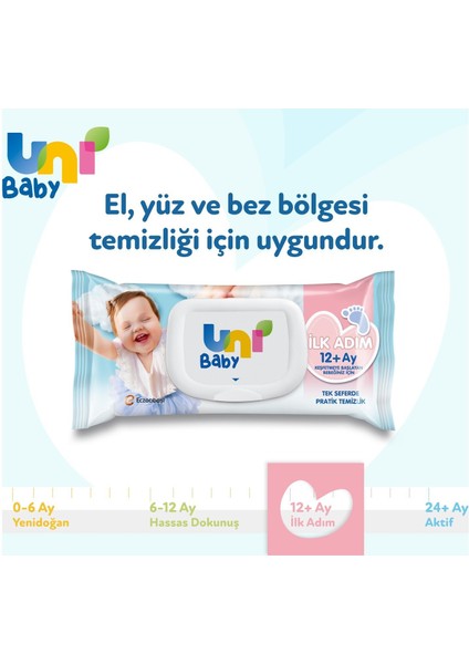 Ilk Adım Islak Havlu Mendil 3'lü 156 Yaprak