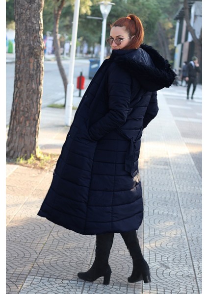 Günlük Kışlık Tam Boy Şişme Kadın Mont BT180LACIVERT4 fiyatları