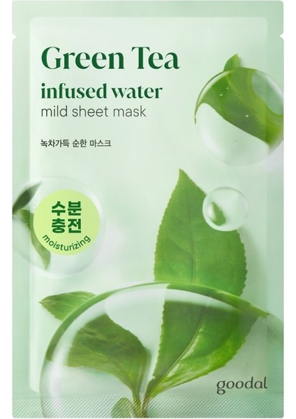 Green Tea Infused Water Mild Sheet Mask - Nemlendirici Yeşil Çay Maskesi