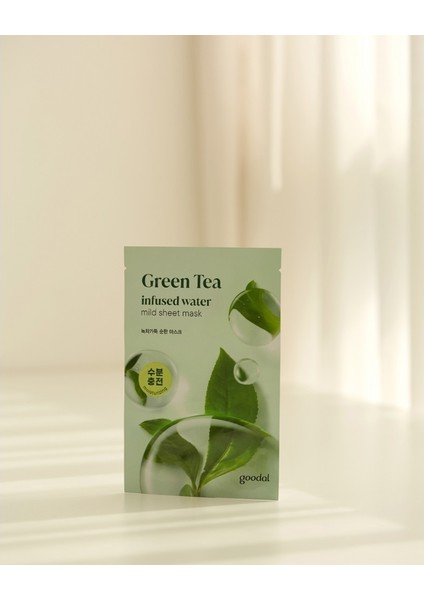 Green Tea Infused Water Mild Sheet Mask - Nemlendirici Yeşil Çay Maskesi