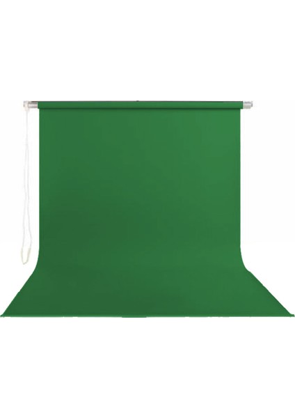 270 cm x 500 cm Sonsuz Yeşil Fon Perdesi Seti