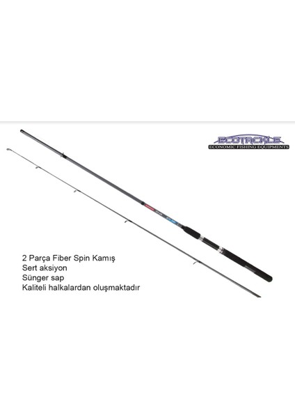 Pure Spın 10-30G, 270CM-2P Ekonomik Spin Kamışı