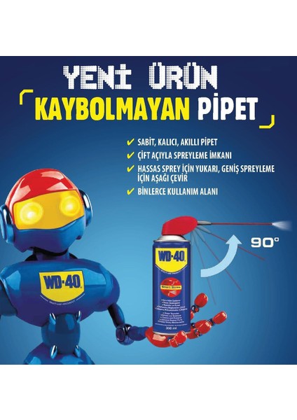 Wd 40 Smart Straw Pas Sökücü Yağlayıcı 350 Ml(Clz)
