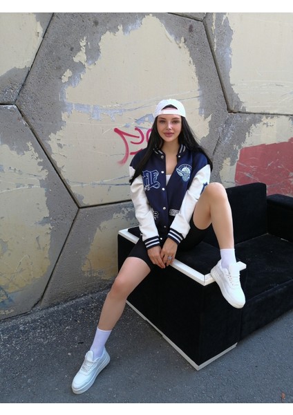 Unisex Oversize Owners Club Bomber Kolej Ceket indirimleri