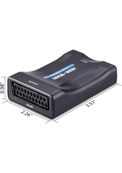 HDMI To Scart Av Video Tv Çevirici Dönüştürücü Adaptör fırsatları