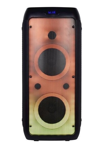 X65 Taşınabilir Işıklı Neon Dj Box Ses Sistemi Bataryalı