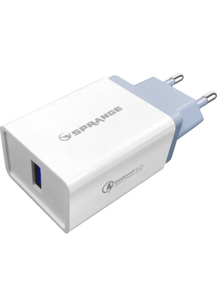 Usb-Mikro Beyaz Şarj Aleti Seti 23W (M-30)