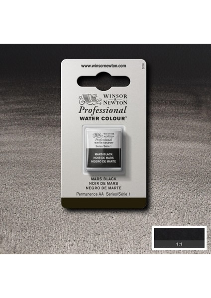 Professional Sulu Boya Yarım Tablet Mars Black 386 S.1