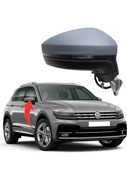 Vw Tiguan 2016 Sonrası Sağ Ayna Komple 6pin 5NB857508