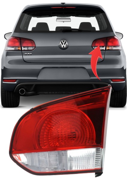 Vw Golf 6 Sağ Arka Iç Stop 2009-2012 5K0945094