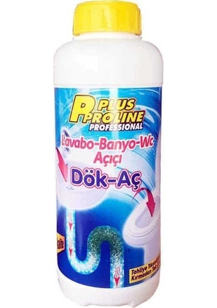 Plus Proline Dök-Aç Lavabo Banyo Wc Gider Açıcı 1 kg