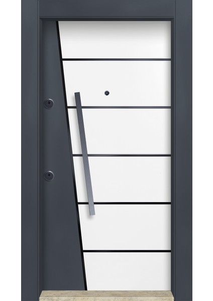 MN-6013 Dış Iklim Kapısı Yağmur'a ve Güneşe Dayanıklı Çelik Kapı