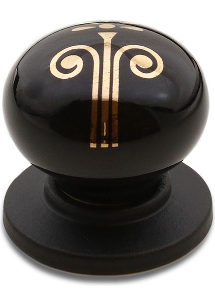 Lüks Porselen Düğme Mobilya Çekmece Dolap Kapak Kulpu Kulbu Siyah fiyatları