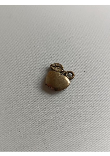 Elma Metal Çinko Alaşım Kolye Ucu 11X2MM 10 Adet Sarı