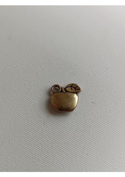 Elma Metal Çinko Alaşım Kolye Ucu 11X2MM 10 Adet Sarı