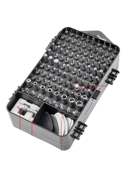 Çok Fonksiyonlu 115 In 1 Set Tornavida Seti