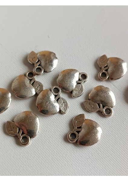 Elma Metal Çinko Alaşım Kolye Ucu 11X2MM 10 Adet Gri fırsatları
