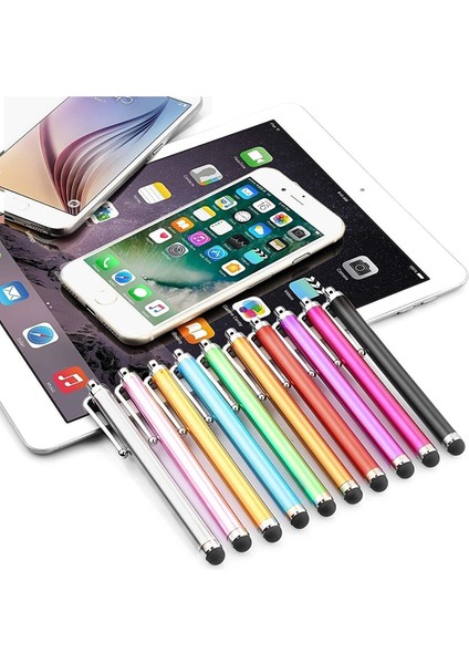 10' Lu Renk Paketi Evrensel Stylus Dokunmatik Kalem Tablet Ipad Apple iPhone Samsung Xiaomi Huaweı Uyumlu