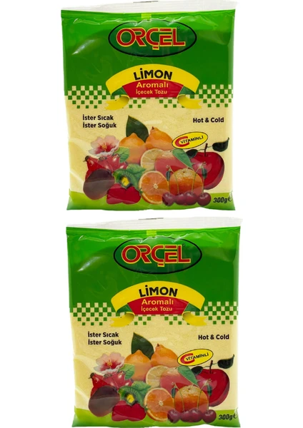 Limon Aromalı İçecek Tozu Oralet Çay 300 grX 2 Adet