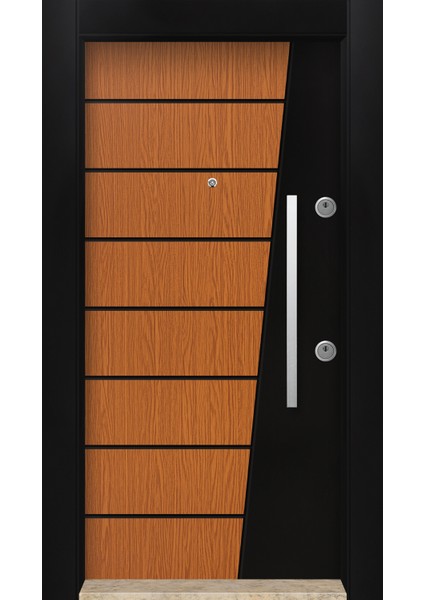 MN-6017 Dış Iklim Kapısı Yağmur'a ve Güneşe Dayanıklı Çelik Kapı