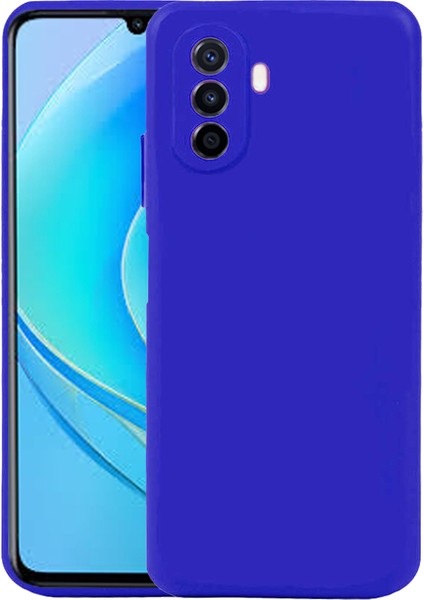 Huawei Nova Y70 Kılıf Ultra Ince Renkli Silikon Kapak Mavi