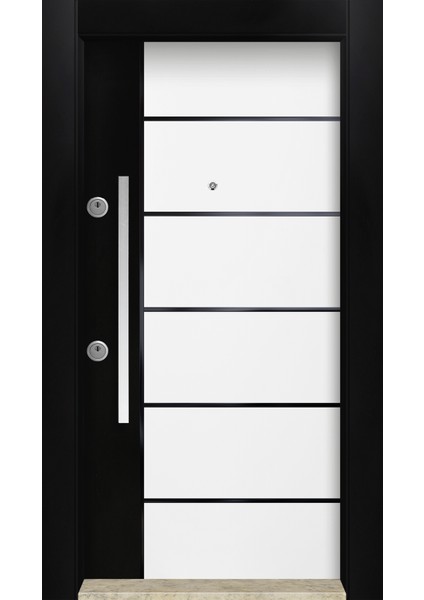 MN-6018 Dış Iklim Kapısı Yağmur'a ve Güneşe Dayanıklı Çelik Kapı