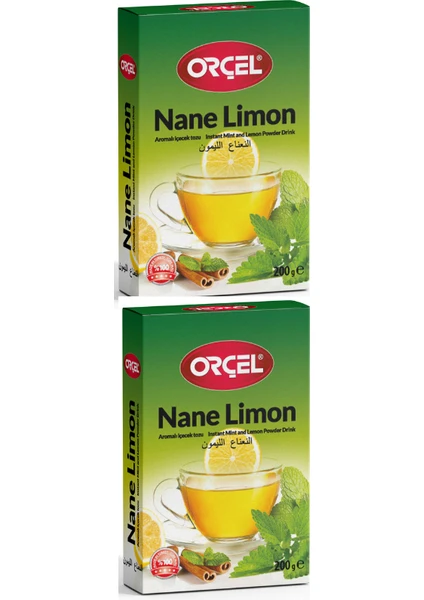 Nane Limon (Mentöllü) Aromalı İçecek Tozu Oralet Çay 2 x 200 gr